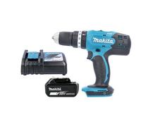 Makita Dhp453Z Drill 18V Lxt Cordless 1/2" 2-Speed Keyless Chuck Max 42Nm Combi Drill With 1 X 5.0Ah Battery & Charger