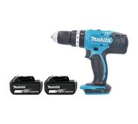Makita Dhp453Z Drill 18V Lxt Cordless 1/2" 2-Speed Keyless Chuck Max 42Nm Combi Drill With 2 X 5Ah Batteries