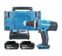 Makita Dhp453Z Drill 18V Lxt Cordless 1/2" 2-Speed Keyless Chuck Max 42Nm Combi Drill With 2 X 5Ah Batteries, Charger & Case