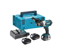 Makita DHP458RF3J LXT 18v Combi Hammer Drill 3 Batts + Makpac DHP458