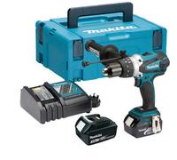 Makita Dhp458Rfe Lxt 18V Combi Hammer Drill - 2 Batts - Replaces Bhp458