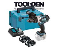 MAKITA DHP458RTJ 18v Combi drill 13mm keyless chuck