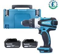 Makita DHP458Z 18V Combi Drill With 2 x 5Ah Batteries & Type 3 Case