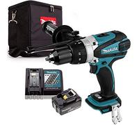 Makita DHP458Z 18V Cordless Combi Drill + 1 x 5Ah Battery, Charger & Cube Bag