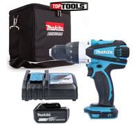 Makita DHP458Z 18V Cordless Combi Drill + 1 x 5Ah Battery, Charger & Cube Bag