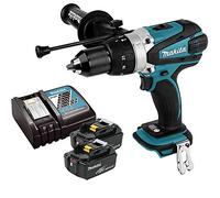Makita DHP458Z 18V Li-ion Cordless Combi Drill with 2 x 5Ah Batteries & Charger