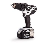 Makita DHP482RM1JW Combi 18v 4Ah Black & White Drill Cordless LXT Li-ion, 18 V, White/Black, LARGE