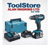 Makita Dhp482rtj 18v Cordless Combi Blue,Black