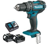 Makita DHP482Z 18V LXT 2-Speed Combi Drill with 2 x 3.0Ah Battery & Charger