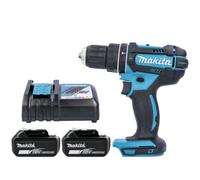 Makita Dhp482Z 18V Lxt Cordless 1/2" 2-Speed Keyless 62Nm Combi Drill With 2 X 5Ah Batteries & Charger