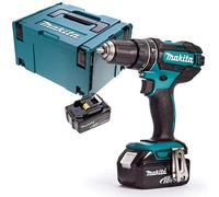 Makita DHP482Z LXT 18V Combi Drill Body with 2 x 5.0Ah Batteries, Case & Inlay