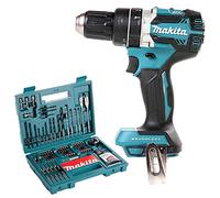 Makita DHP484 18v Brushless Combi Drill with B-53811 100Pcs Drill & Screwdriver Set