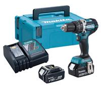 Makita Dhp484Rtj 18V Lxt Brushless Combi Hammer Drill - 2 X 5.0Ah Batteries
