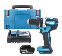 Makita Dhp484Z 18V Lxt Cordless Brushless 1/2" 2-Speed Combi Drill With 1 X 5.0Ah Battery, Charger, Case & Inlay