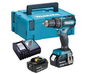 Makita Dhp485Rtj 18V Lxt Lithium Brushless Combi Hammer Drill - 2 X 5.0Ah