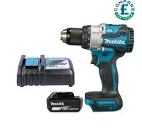 Makita DHP489 18V LXT Brushless 2-Speed Combi Drill + 1 x 3Ah Battery & Charger