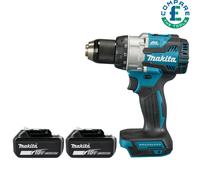 Makita DHP489 18V LXT Brushless 2-Speed Combi Drill With 2 x 6.0Ah Batteries