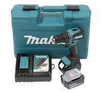 Makita DHP490RFX3 Cordless Impact Driver 18 V / 3.0 Ah with 2 Batteries + Charger in Case + 74 Piece Accessory Kit