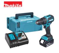 Makita DHP490RT1J 18V Li-ion LXT Brushless Combi Drill Complete with 1 x 5.0 Ah Battery and Charger Supplied in a Makpac Case