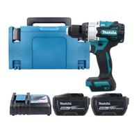 Makita Dhp492Z Drill 18V Lxt Cordless Brushless Combi Drill With 2 X 12Ah Bateries, Charger & Case