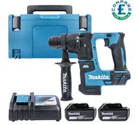 Makita DHR171 18V LXT SDS+ Rotary Hammer With 2 x 3Ah Batteries & Charger & Case