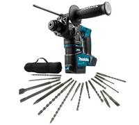 Makita Dhr171Z 18V Cordless Brushless Sds Plus Rotary Hammer Drill Bare +17 Bits