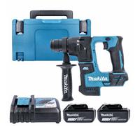 Makita Dhr171Z 18V Lxt Cordless Brushless Sds Plus Rotary Hammer Drill With 2 X 3Ah Batteries, Charger & Case
