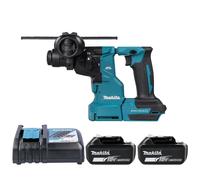 Makita DHR183 18V LXT BL SDS Plus Rotary Hammer With 2 x 5Ah Batteries & Charger