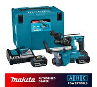 Makita DHR183RTWJ 18V LXT SDS+ Rotary Hammer Drill 2 x 5.0Ah & Dust Extractor