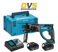 Makita DHR202RTJ Cordless18v LXT SDS+ Rotary Hammer Drill 2x5Ah Bat & Box Kit
