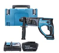Makita Dhr202Z Drill 18V Lxt Cordless 20mm 230W Sds Plus Rotary Hammer Drill With 1 X 12Ah Battery, Charger & Case