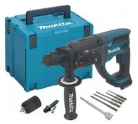 Makita Dhr202Z Lxt 18V Sds Hammer Drill 3 Function + Bits Chisel Chuck + Makpac