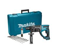 Makita Dhr202Zkx6 18V Lxt 20mm Sds+ Rotary Hammer Drill With Carry Case & 10Pc Bit Set