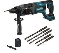 Makita Dhr241Z 18V Lxt Sds Lithium 3 Mode Sds+ Rotary Hammer Drill + Chuck +Bits