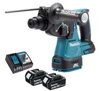 Makita DHR242Z 18V Brushless SDS+ Rotary Hammer Drill 2 x 5.0Ah Battery Charger