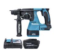 Makita Dhr242Z 18V Lxt Cordless Brushless 24mm Sds Plus Rotary Hammer Drill With 1 X 12Ah Battery & Charger