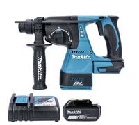 Makita Dhr242Z 18V Lxt Cordless Brushless 24mm Sds Plus Rotary Hammer Drill With 1 X 5Ah Battery & Charger