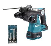 Makita DHR242Z 18V SDS+ Brushless Rotary Hammer Drill with 6 Piece Drill Bit Set