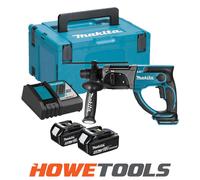 Makita DHR202 18v LXT Cordless SDS Hammer Drill 2 x 5ah Li-ion Charger Case