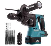 Makita DHR243Z 18V Brushless SDS+ Rotary Hammer Drill With 5 Piece Drill Bit Set