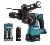 Makita DHR243Z 18V Brushless SDS+ Rotary Hammer Drill With 6 Piece Drill Bit Set