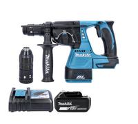 Makita Dhr243Z 18V Lxt Cordless Brushless Sds Plus Rotary Hammer Drill With 1 X 5Ah Battery & Charger