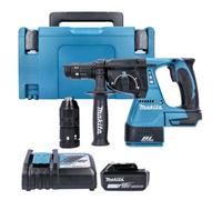 Makita Dhr243Z Drill 18V Lxt Cordless Brushless Sds Plus Rotary Hammer Drill With 1 X 5.0Ah Battery, Charger & Case