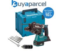 Makita DHR243ZJ 18V LXT 3 Mode SDS Rotary Hammer Drill + SDS Bits Chisel + Chuck