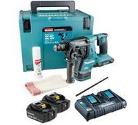 Makita Dhr280Pt2J 36V / 2X 18V Lxt Twin Sds Brushless Hammer Drill Avt 2X 5.0Ah