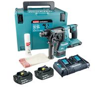 Makita DHR280RT2J 36v / 2x 18v LXT Twin SDS Brushless Hammer Drill AVT 2x 3.0ah