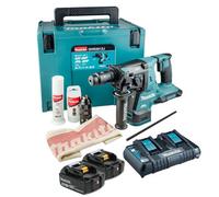 Makita Dhr281Pt2J 36V / 18V Lxt Twin Sds Brushless Hammer Drill Avt + 2X 5.0Ah