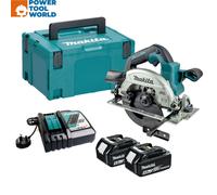 Makita Dhs660Rtj 18V Lxt Lithium Brushless Right Circular Saw 165mm 2 X 5.0Ah