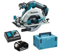 Makita DHS680Z 18V Brushless Circular Saw with 1 x 5.0Ah BL1850 + DC18RC Charger & Case (Without Inlay)