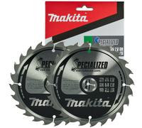 Makita Dhs680Z Dhs611 165mm X 20mm 24 Teeth Cordless Circular Saw Blade X 2